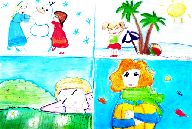 seasons painting by Diya