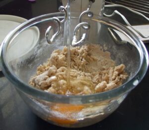 Add Egg in bowl for bread