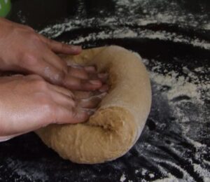 Fold in the flour