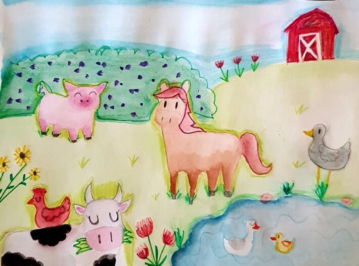 Farm Poem by Diya Anna