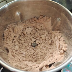 Whipped Dry Ingredients for brownie