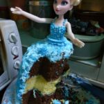 Elsa Homemade Chocolate Cake - snails and oaks