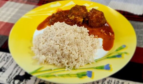 Rice and Fish curry