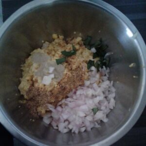 Masala vada before mixing