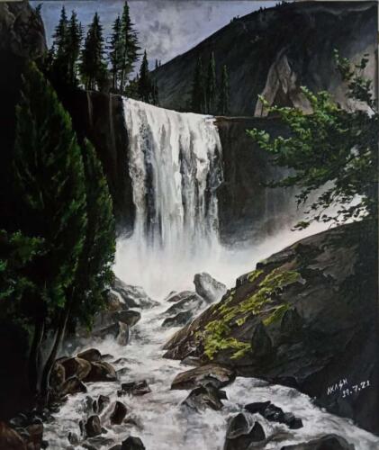 Throbbing nature's heart on canvas