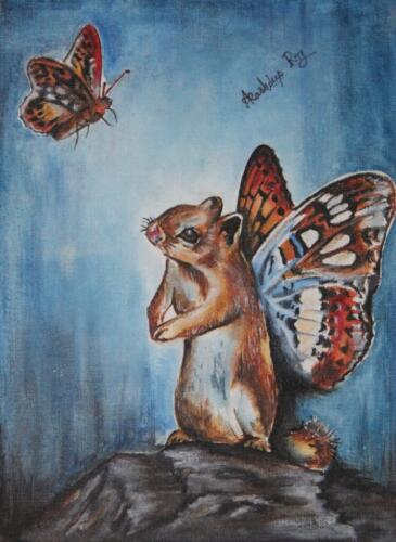 Can I be a butterfly, said the squirrel one day!